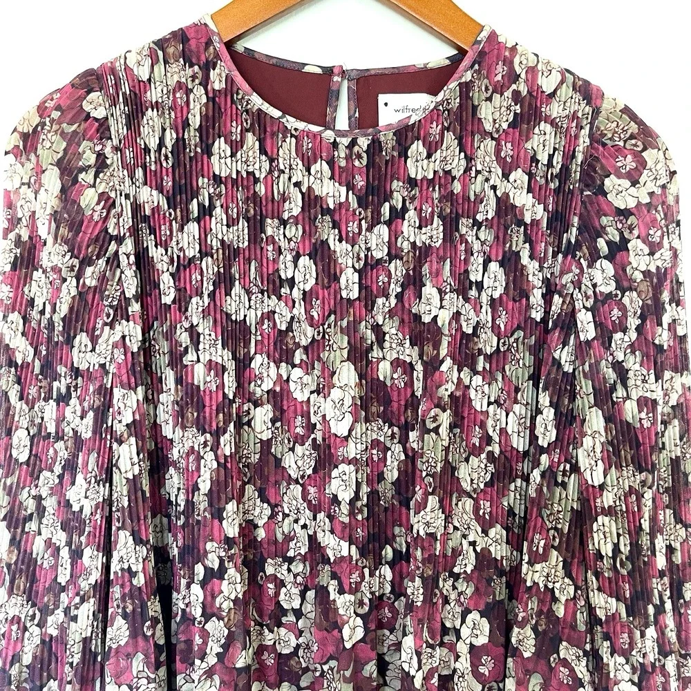 Wilfred By Aritzia Womens Floral Daydreamer Mini Dress Size XS Cottagecore